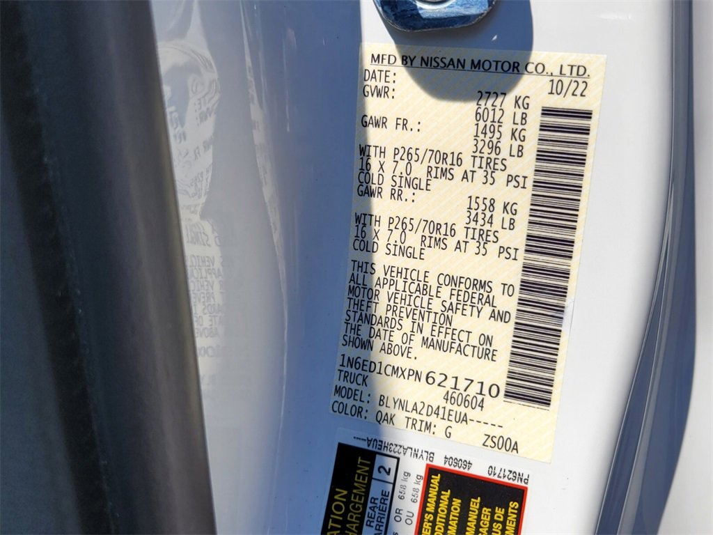 Certified 2023 Nissan Frontier S w/ Tow Package image 14