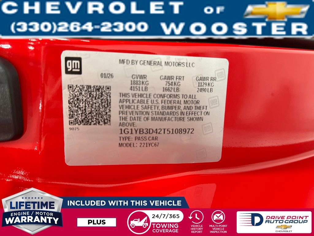 New 2026 Chevrolet Corvette Stingray Preferred Conv w/ Z51 Performance Package image 33