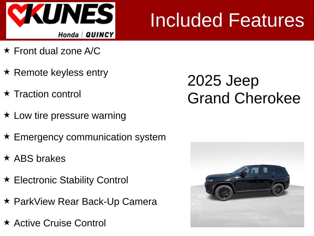 Used 2025 Jeep Grand Cherokee Altitude AWD/4WD image 2