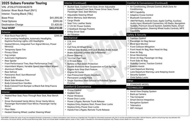 Used 2025 Subaru Forester Touring image 5