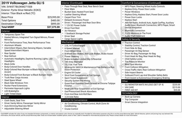 Used 2019 Volkswagen Jetta GLI image 4