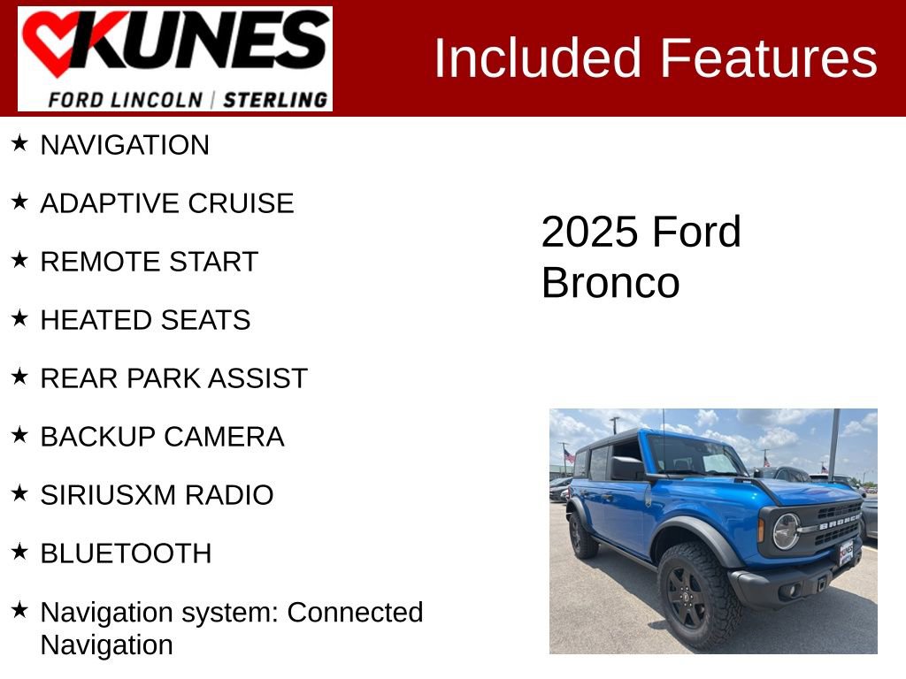 New 2025 Ford Bronco Big Bend w/ Black Diamond Package image 3