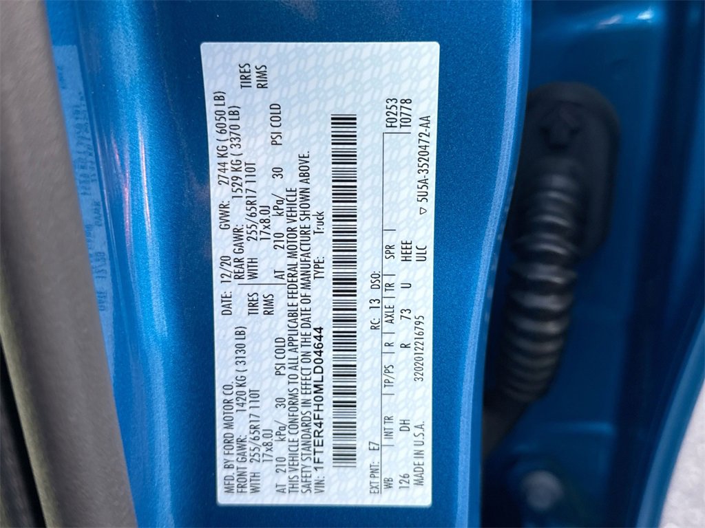 Used 2021 Ford Ranger Lariat w/ Equipment Group 501A High image 26