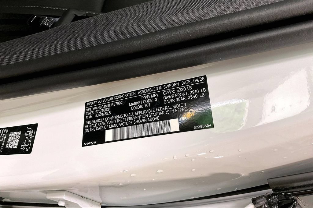 New 2026 Volvo XC90 T8 Ultra w/ Protection Package Premier AWD/4WD image 8