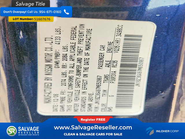 Used 2007 Nissan 350Z Touring RWD image 16