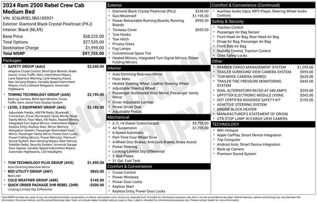 Used 2024 RAM 2500 Rebel w/ Safety Group image 14
