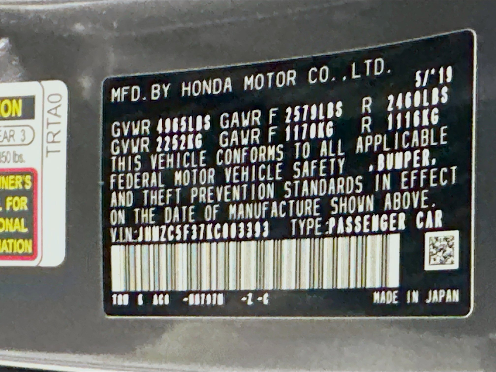 Used 2019 Honda Clarity Touring image 12