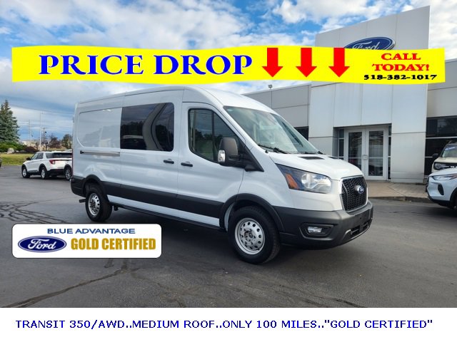Certified 2024 Ford Transit 350 148 Medium Roof AWD w/ Upfitter Package