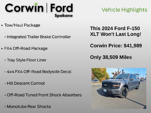 Used 2024 Ford F150 XLT w/ Equipment Group 302A MID AWD/4WD image 15