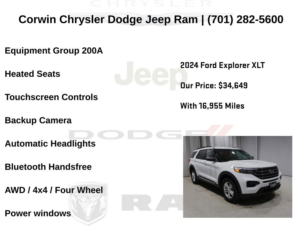 Used 2024 Ford Explorer XLT AWD/4WD image 6