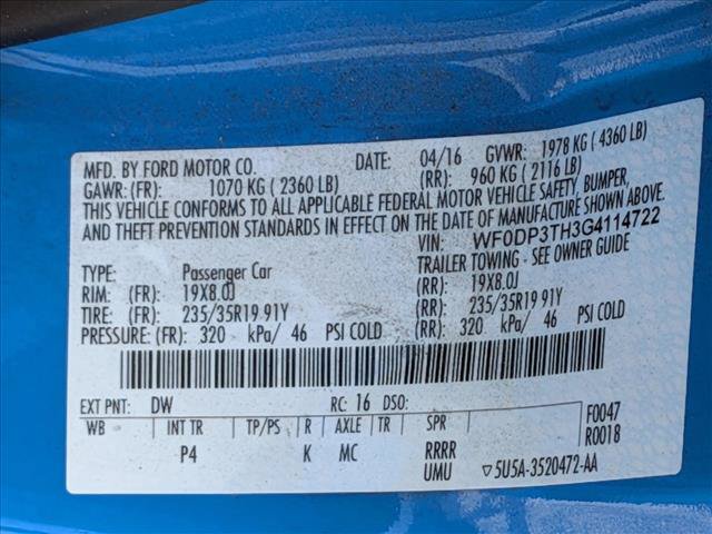 Used 2016 Ford Focus RS AWD/4WD image 19