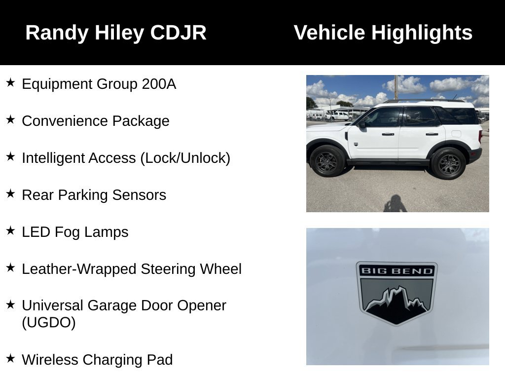 Used 2022 Ford Bronco Sport Big Bend w/ Convenience Package AWD/4WD image 5