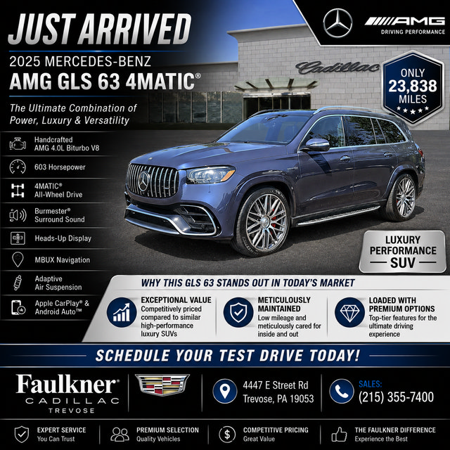 Used 2025 Mercedes-Benz GLS 63 AMG 4MATIC image 2
