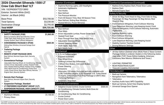 Used 2026 Chevrolet Silverado 1500 LT w/ Safety Package AWD/4WD image 26