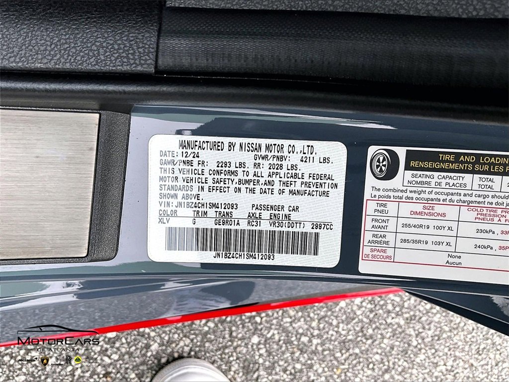 Used 2025 Nissan Z NISMO w/ Floor Mat Package image 24