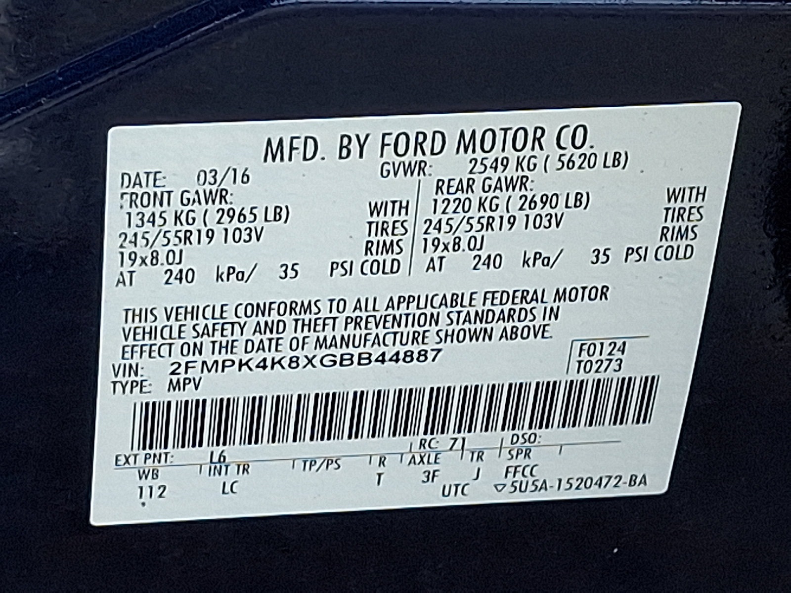 Used 2016 Ford Edge Titanium w/ Technology Package AWD/4WD image 26