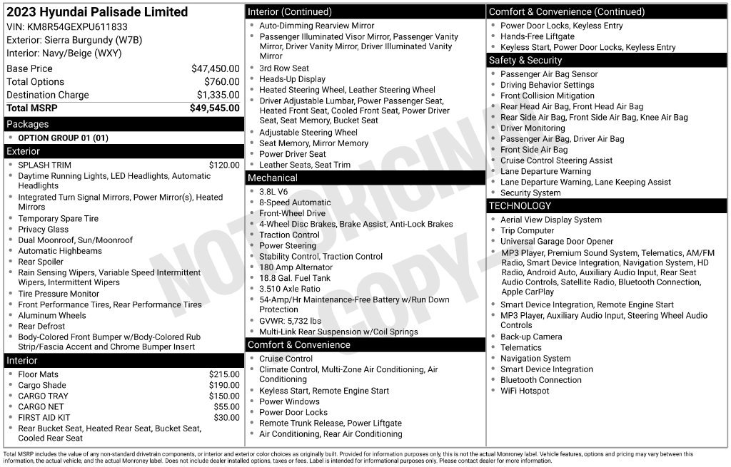Used 2023 Hyundai Palisade Limited FWD image 5