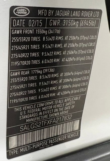 Used 2015 Land Rover Range Rover Supercharged image 60