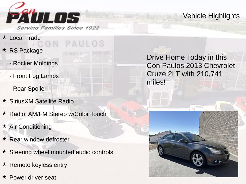 Used 2013 Chevrolet Cruze LT w/ RS Package FWD image 8