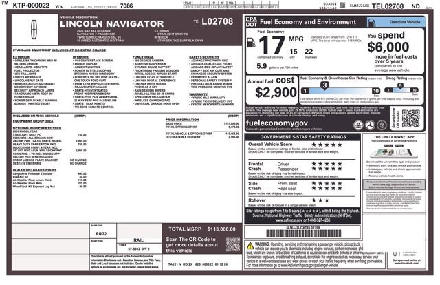 New 2026 Lincoln Navigator Reserve AWD/4WD image 35