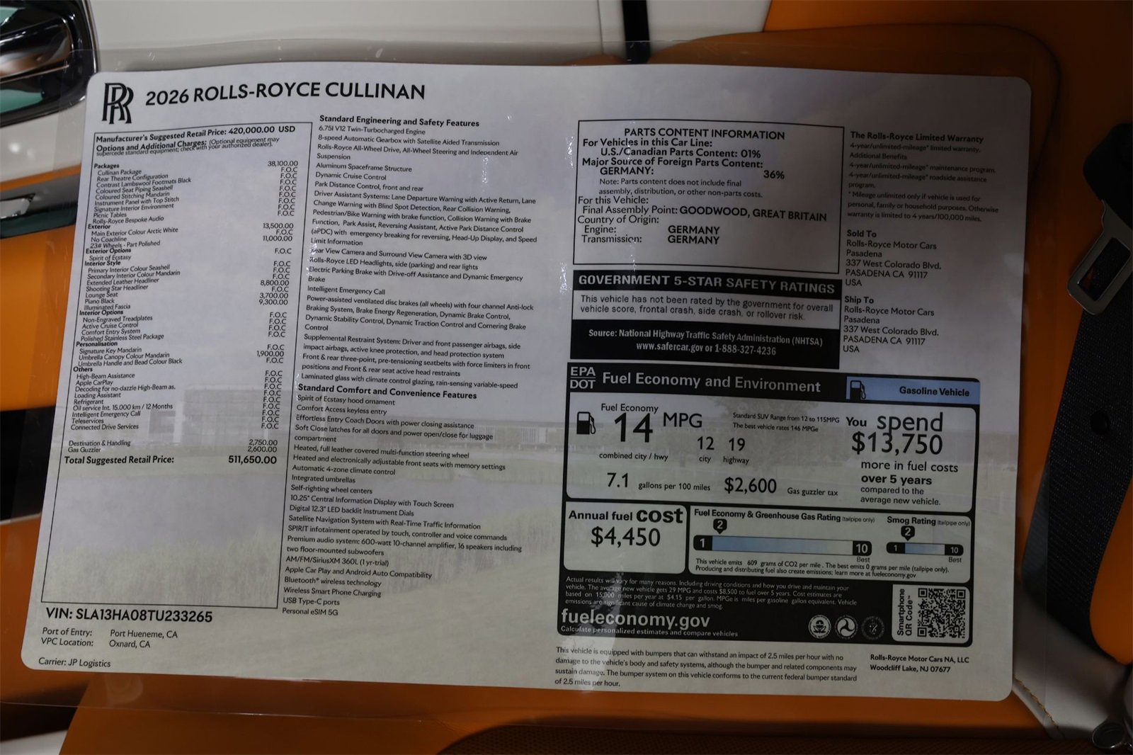 New 2026 Rolls-Royce Cullinan image 39