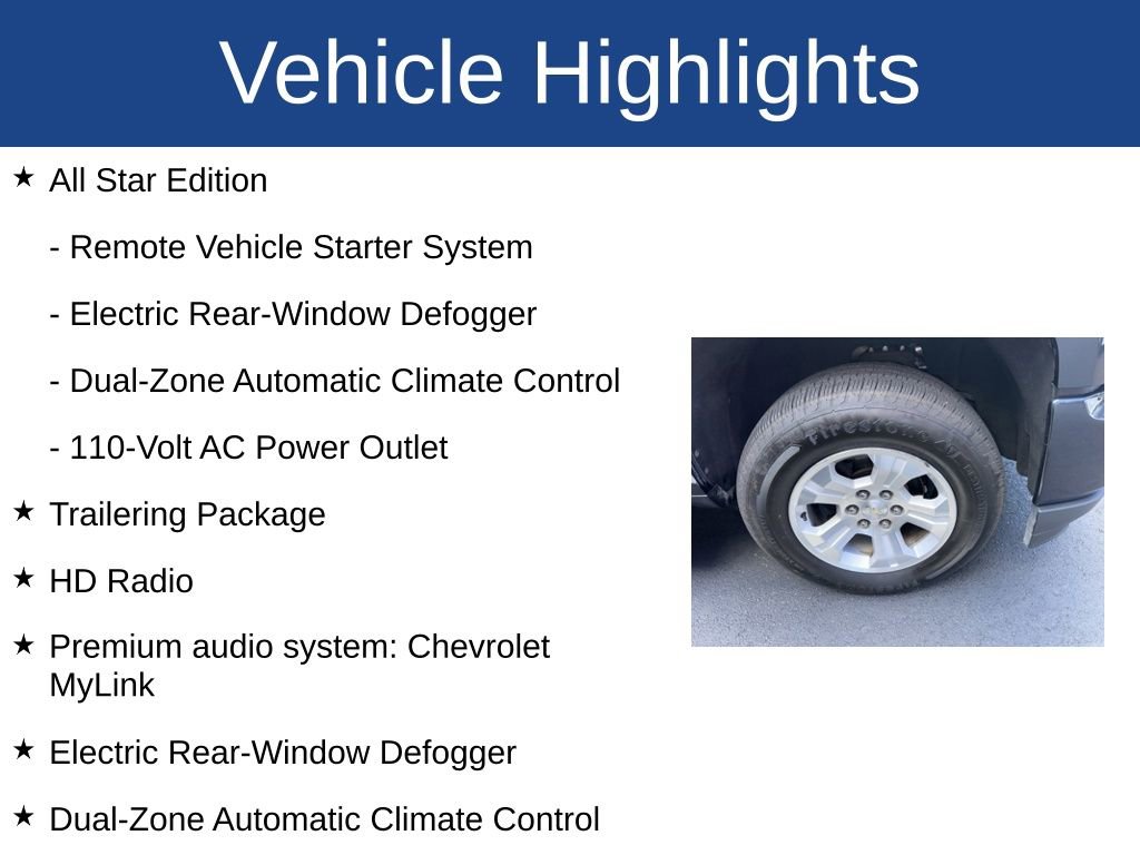 Used 2018 Chevrolet Silverado 1500 LT w/ All Star Edition image 3