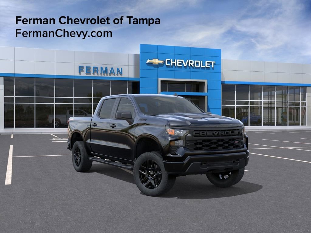 New 2026 Chevrolet Silverado 1500 Custom Trail Boss w/ Dark Appearance Package AWD/4WD image 1