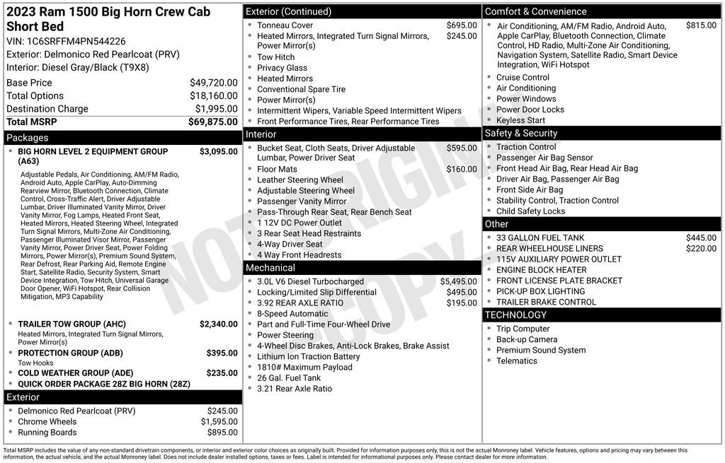 Used 2023 RAM 1500 Big Horn image 18