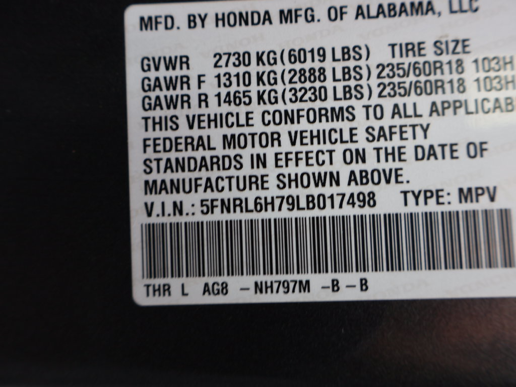 Certified 2020 Honda Odyssey EX-L image 35