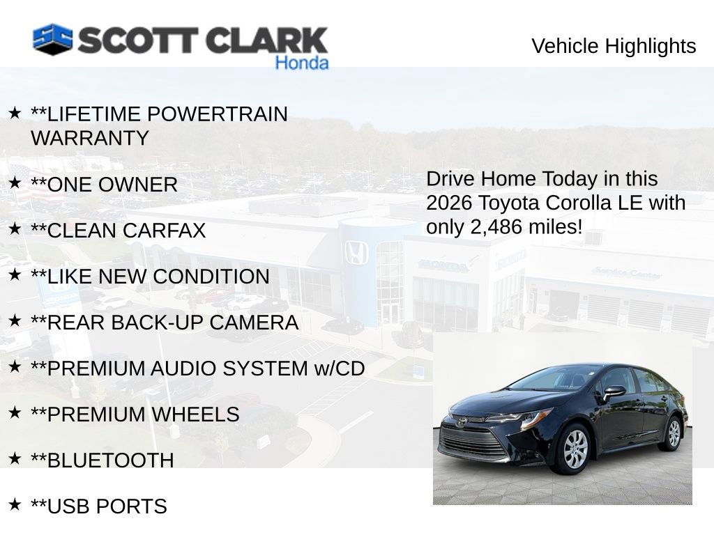 Used 2026 Toyota Corolla LE image 11
