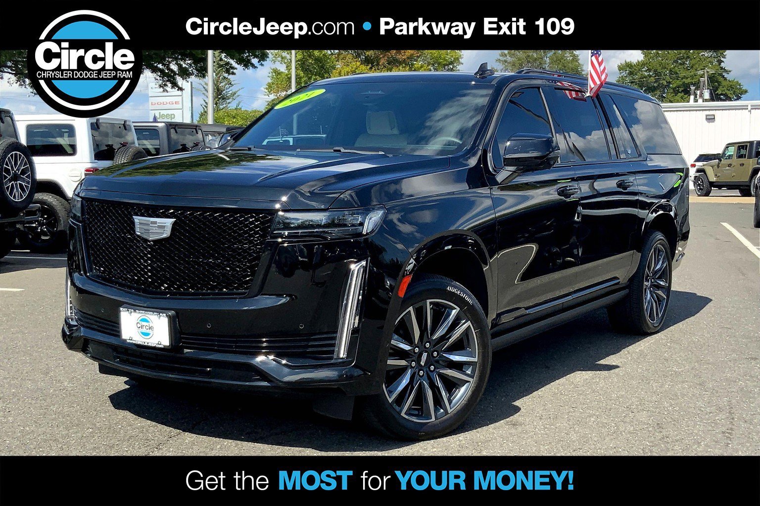 Used 2021 Cadillac Escalade ESV Sport w/ Driver Assist Tech Package