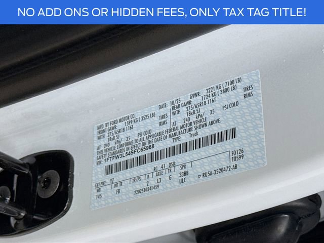 New 2025 Ford F150 XLT w/ Equipment Group 302A MID image 32