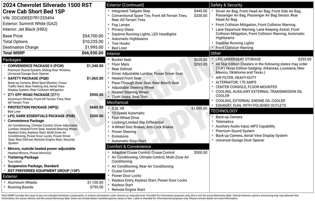 Used 2024 Chevrolet Silverado 1500 RST w/ Convenience Package II AWD/4WD image 26
