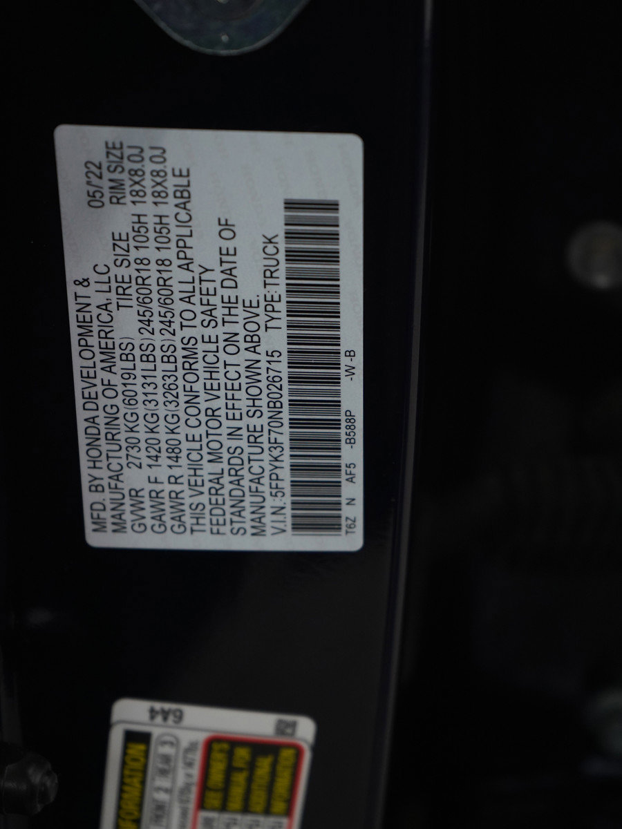 Used 2022 Honda Ridgeline RTL-E image 27