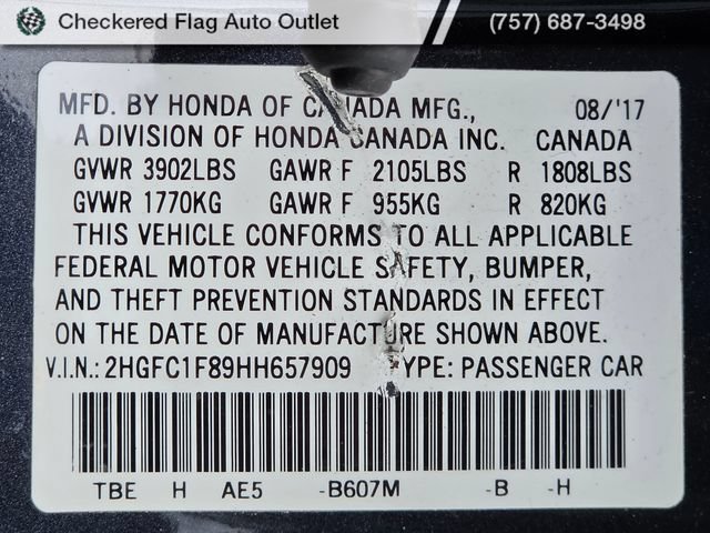 Used 2017 Honda Civic EX-L image 22
