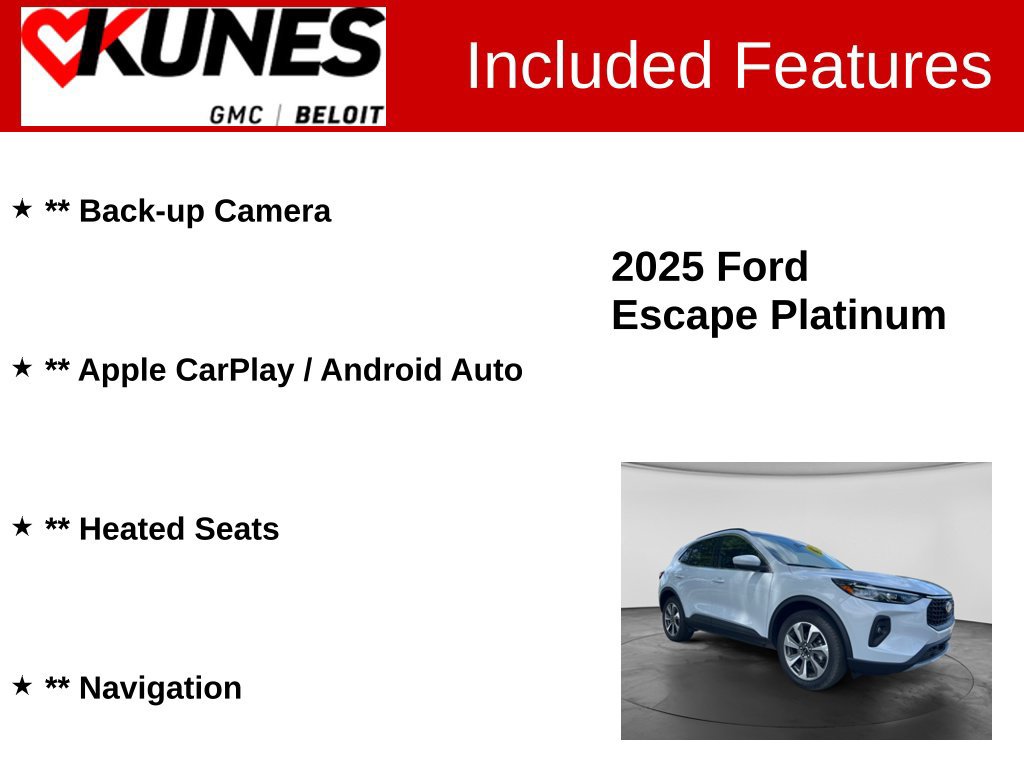 Used 2025 Ford Escape Platinum AWD/4WD image 2