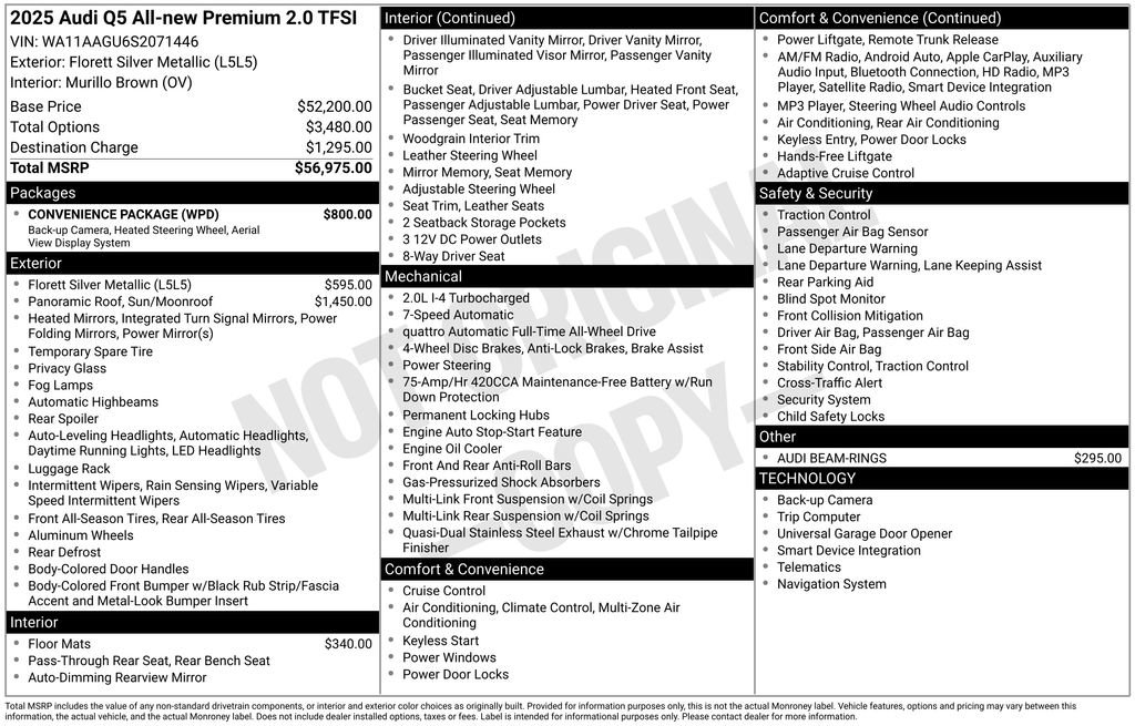 Certified 2025 Audi Q5 Premium w/ Convenience Package image 28