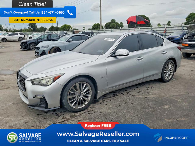 Used 2019 INFINITI Q50 Luxe w/ Essential Package (3.0T Luxe) AWD/4WD image 1