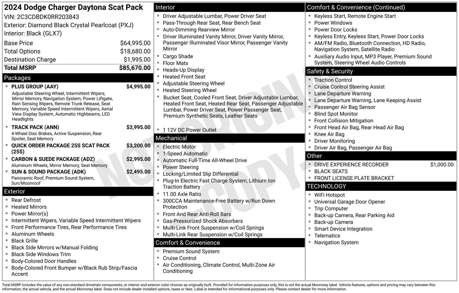 New 2024 Dodge Charger R/T Scat Pack w/ Plus Group image 5