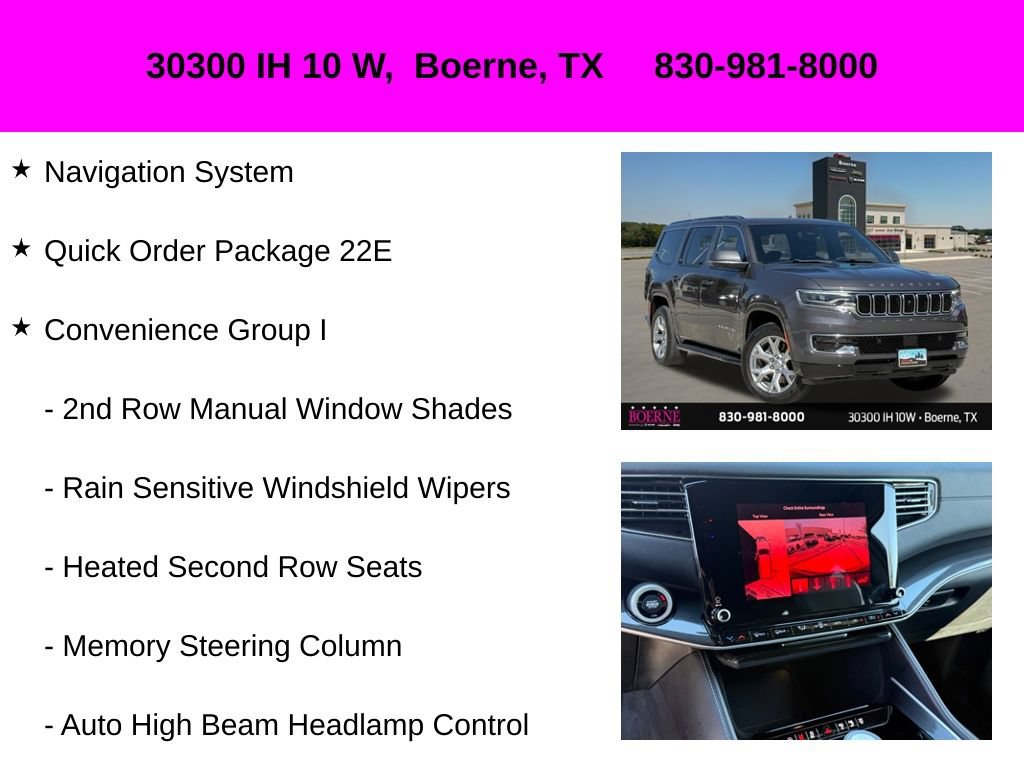 Used 2022 Jeep Wagoneer Series I w/ Convenience Group I RWD image 10
