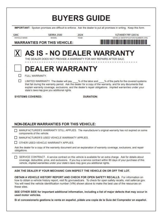 Used 2024 GMC Sierra 2500 Denali Ultimate AWD/4WD image 33