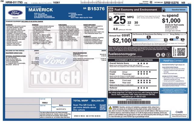 Used 2025 Ford Maverick XLT w/ 4K Tow Package AWD/4WD image 17