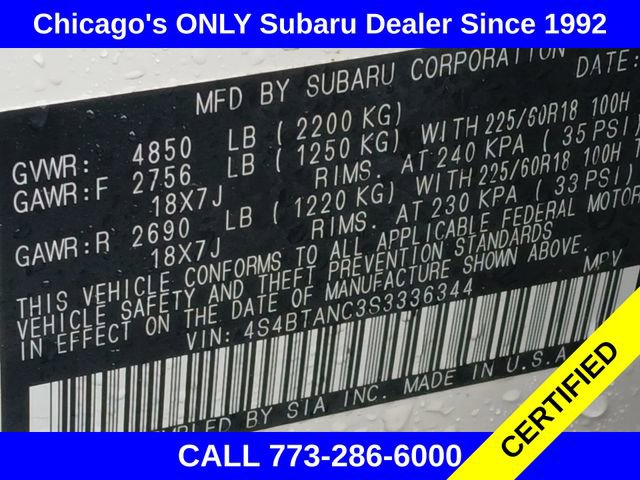 Certified 2025 Subaru Outback Limited image 21