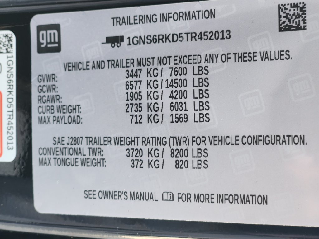 New 2026 Chevrolet Tahoe RST w/ RST Capability Package AWD/4WD image 8