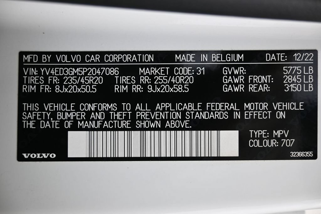 Used 2023 Volvo C40 P8 Recharge Ultimate AWD/4WD image 40