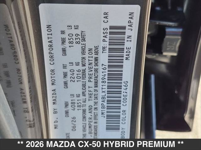 New 2026 MAZDA CX-50 AWD 2.5 Hybrid w/ Weather Package image 15