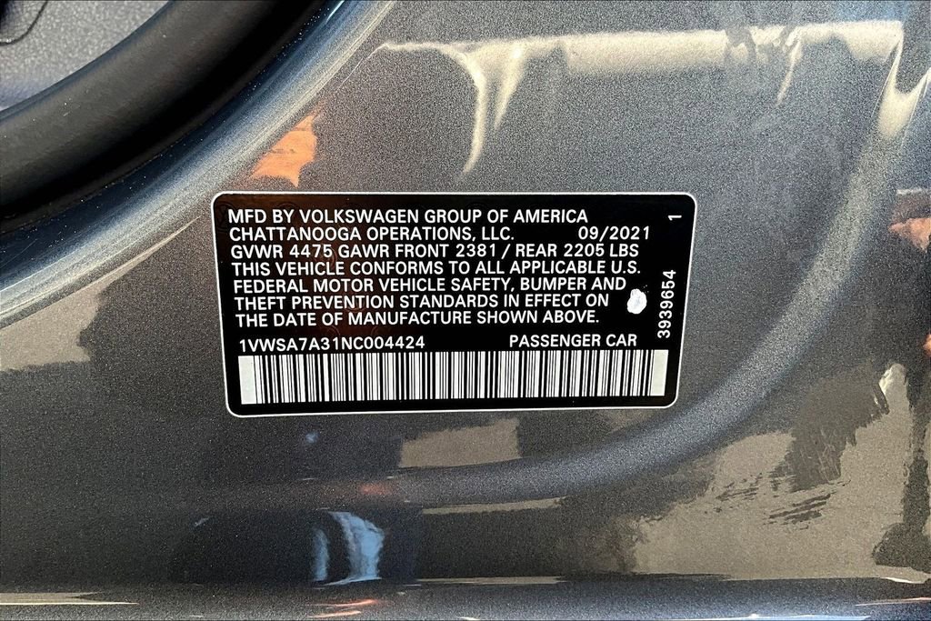 Used 2022 Volkswagen Passat 2.0T SE image 19