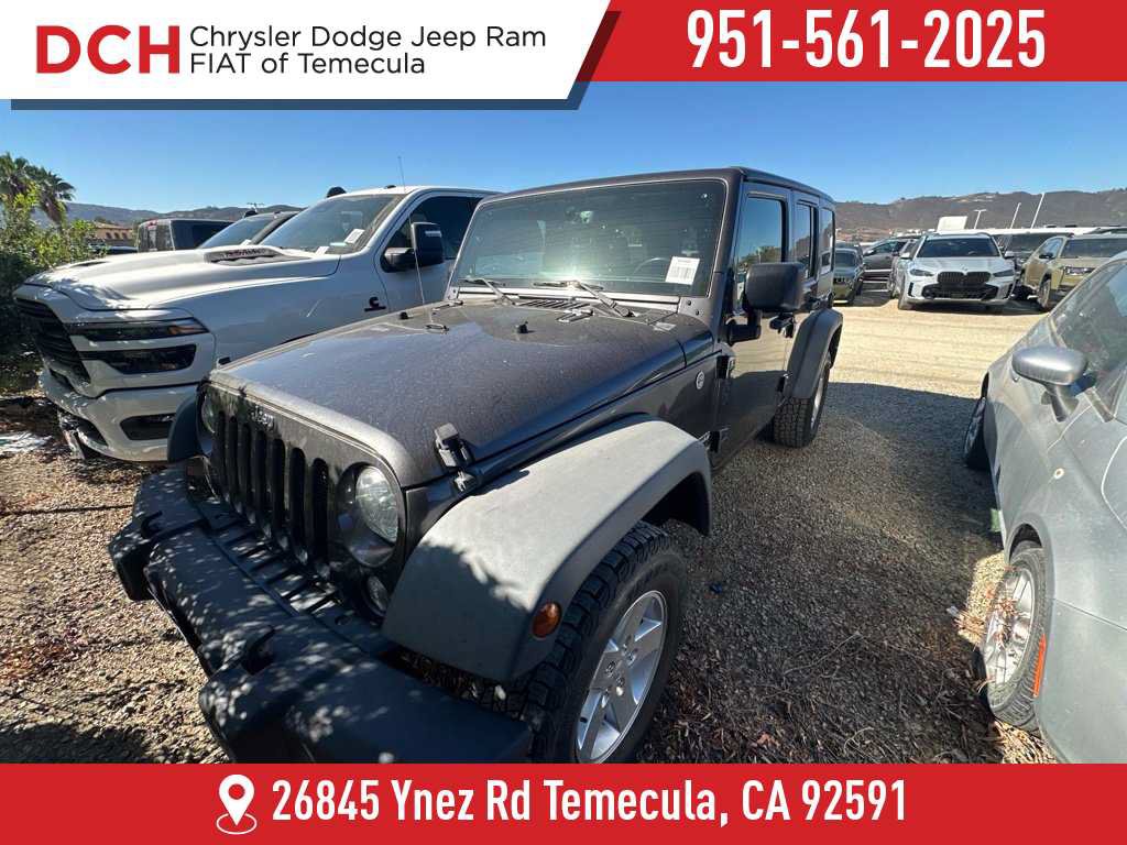 Certified 2018 Jeep Wrangler Unlimited Sport S