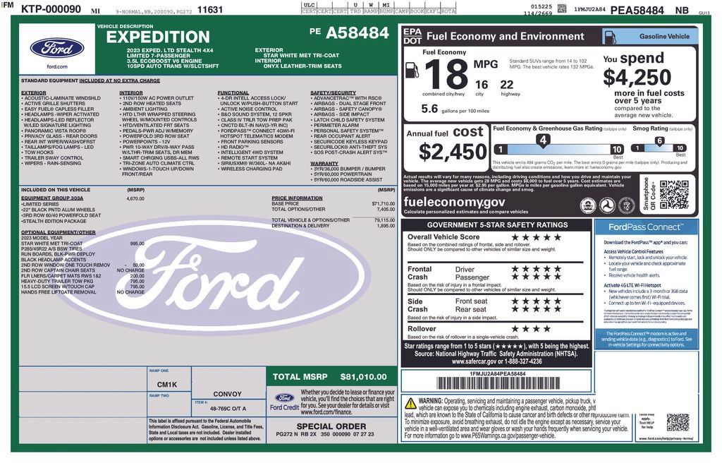 Used 2023 Ford Expedition Limited AWD/4WD image 30