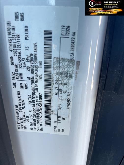Used 2022 Ford Transit 250 Medium Roof AWD w/ Load Area Protection Package image 9